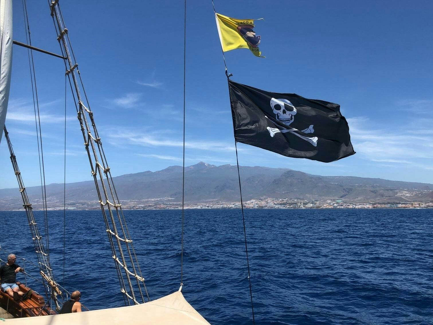 Whale-watching pirate boat tour in Tenerife from Los Cristianos