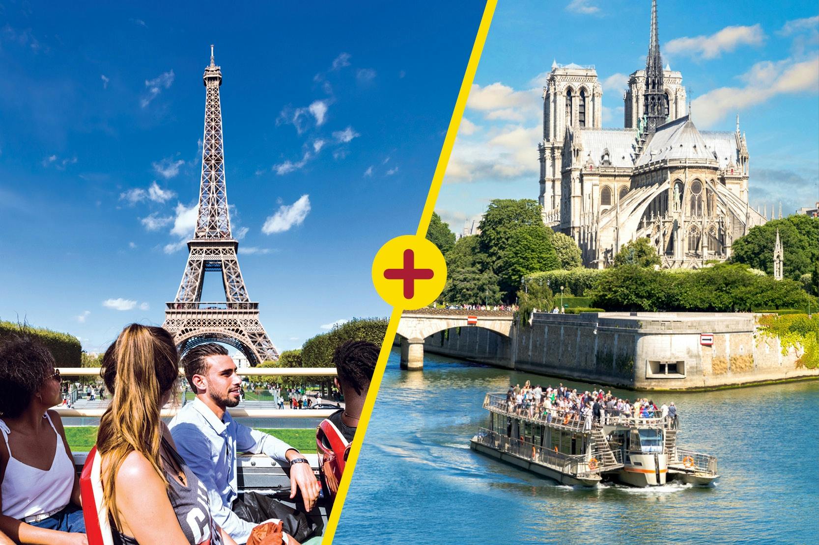 Recorrido de 48 horas en Big Bus por París con crucero panorámico por el río