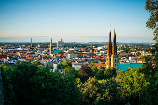 60-minute express walking tour in Bielefeld with a local
