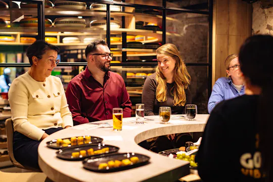 Degustação da Amsterdam Cheese Company em espanhol