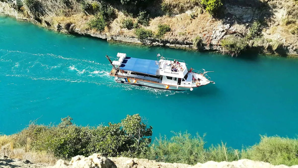 Corinthian coast half-day cruise from Isthmia