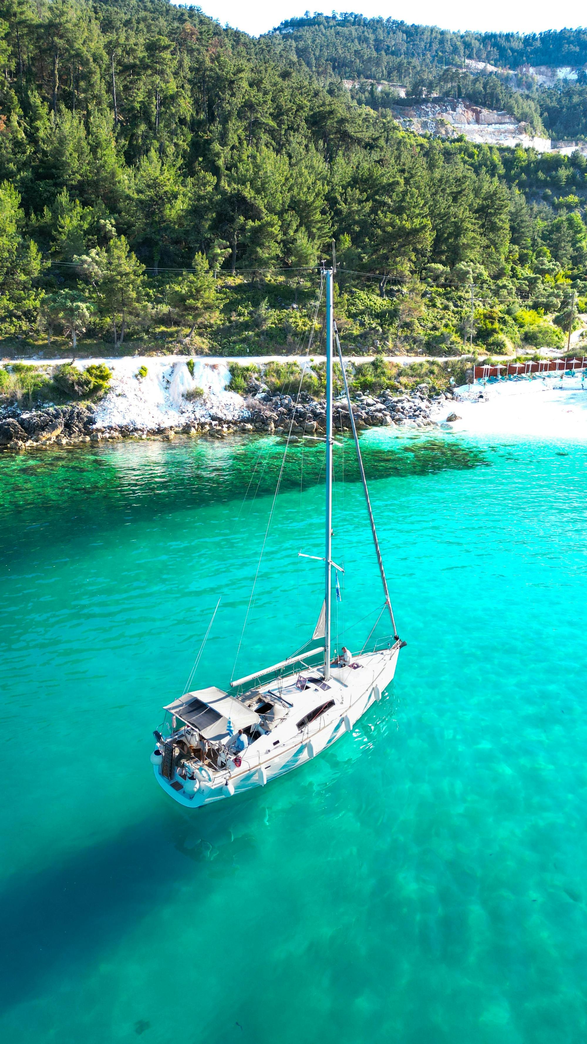 Thassos luxury yacht cruise from Alexandra Beach