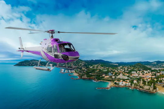 Viagem VIP de helicóptero só de ida de Nice para o Mónaco, Cannes ou Saint-Tropez