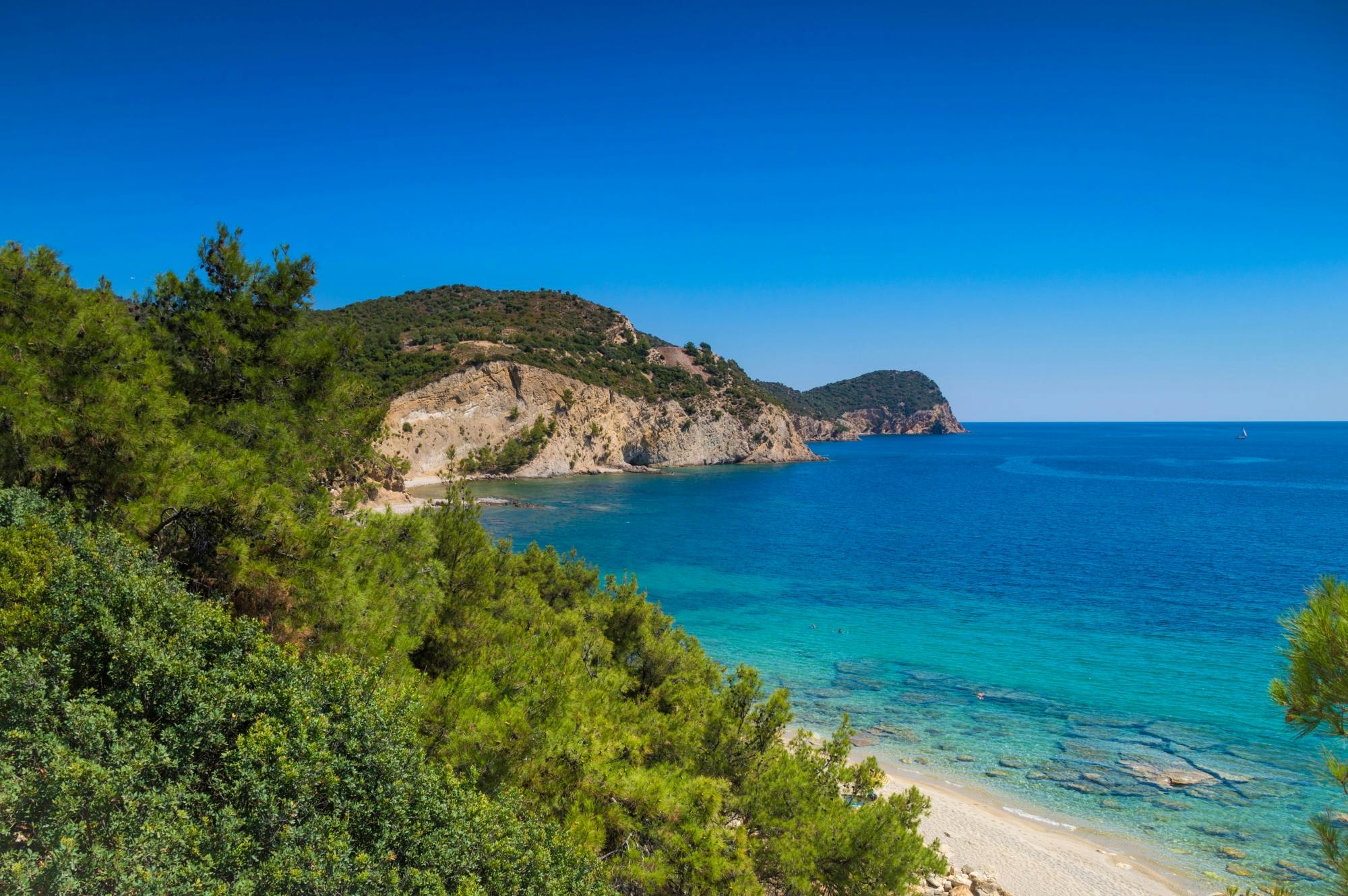 Thassos luxury yacht cruise from Alexandra Beach