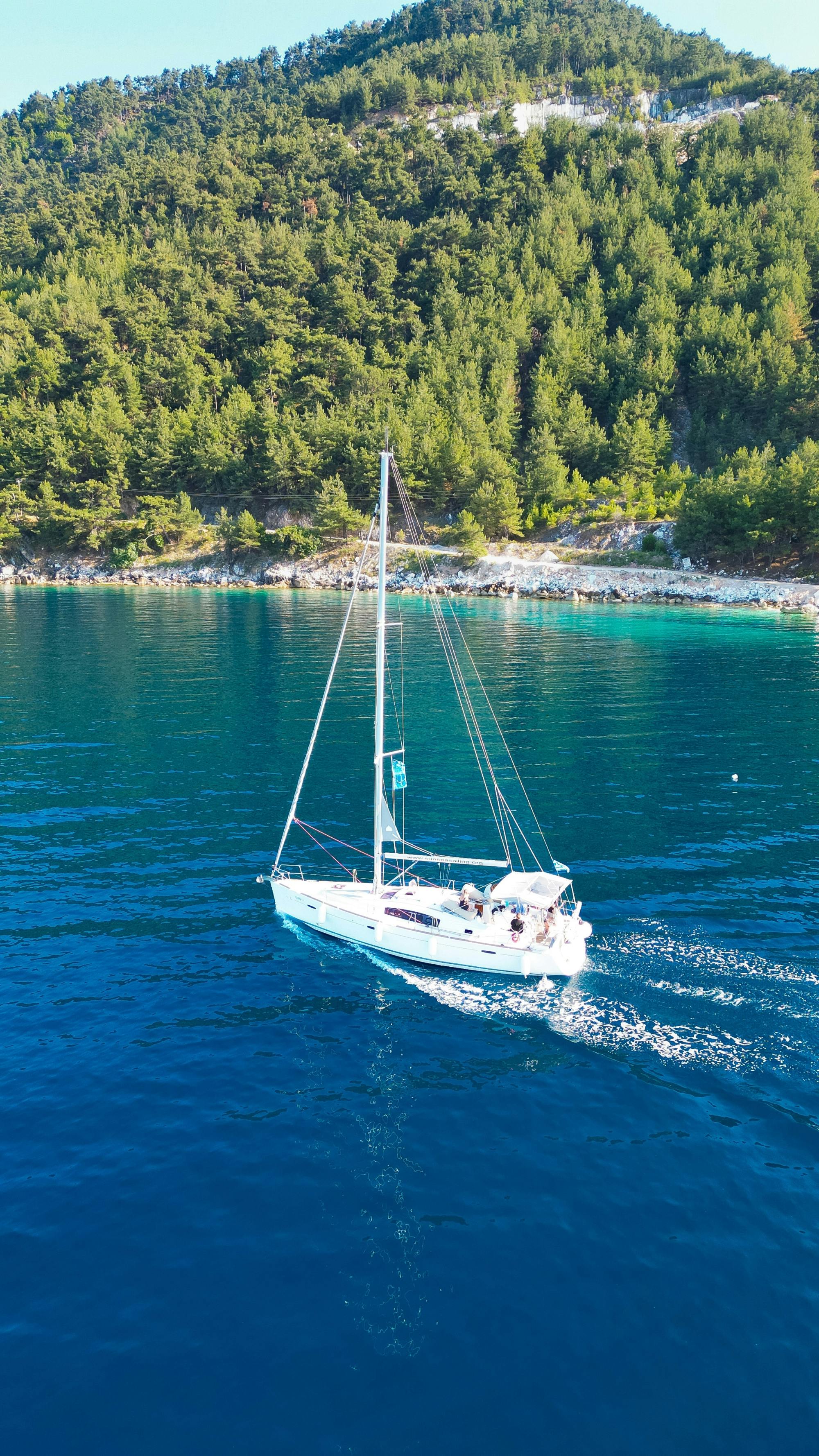 Thassos luxury yacht cruise from Alexandra Beach