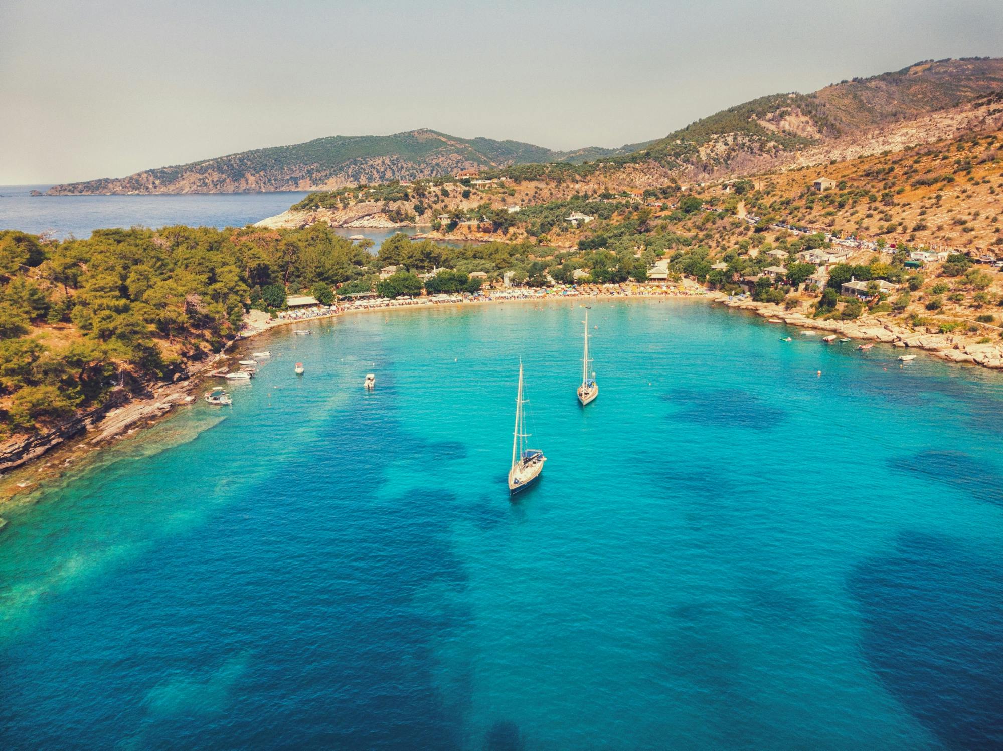 Luxe jachtBoottocht op Thassos uit Alexandra Beach