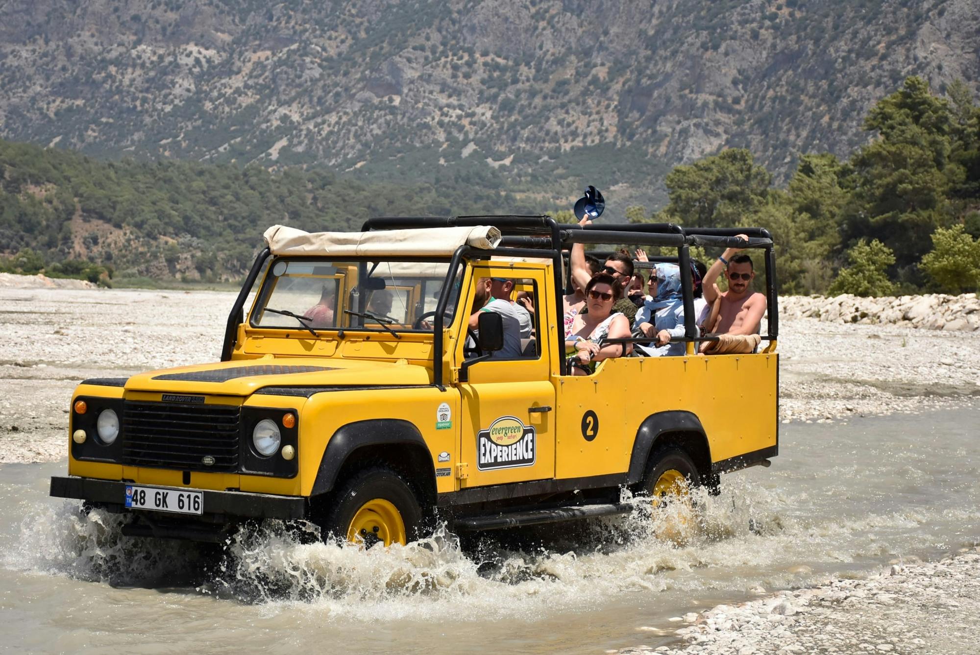 Fethiye 4x4 safari tour to Saklıkent Gorge and Gizlikent Waterfall