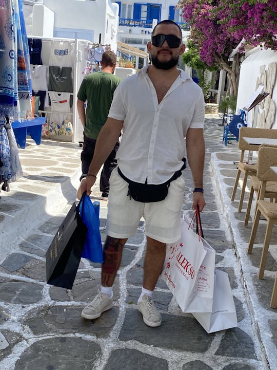 Gids Winkel- en wandeltocht in Mykonos-stad