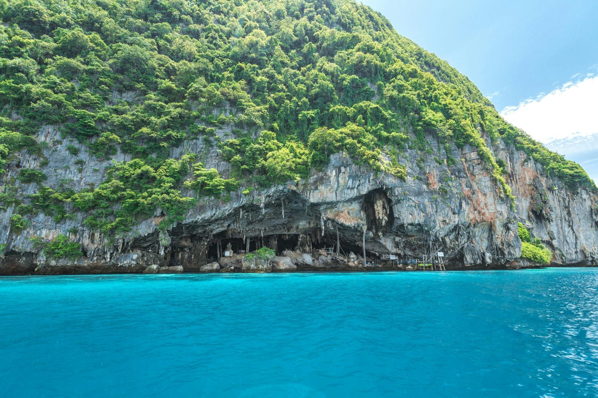 Full-day Phi Phi and Bamboo Islands power catamaran tour from Phuket