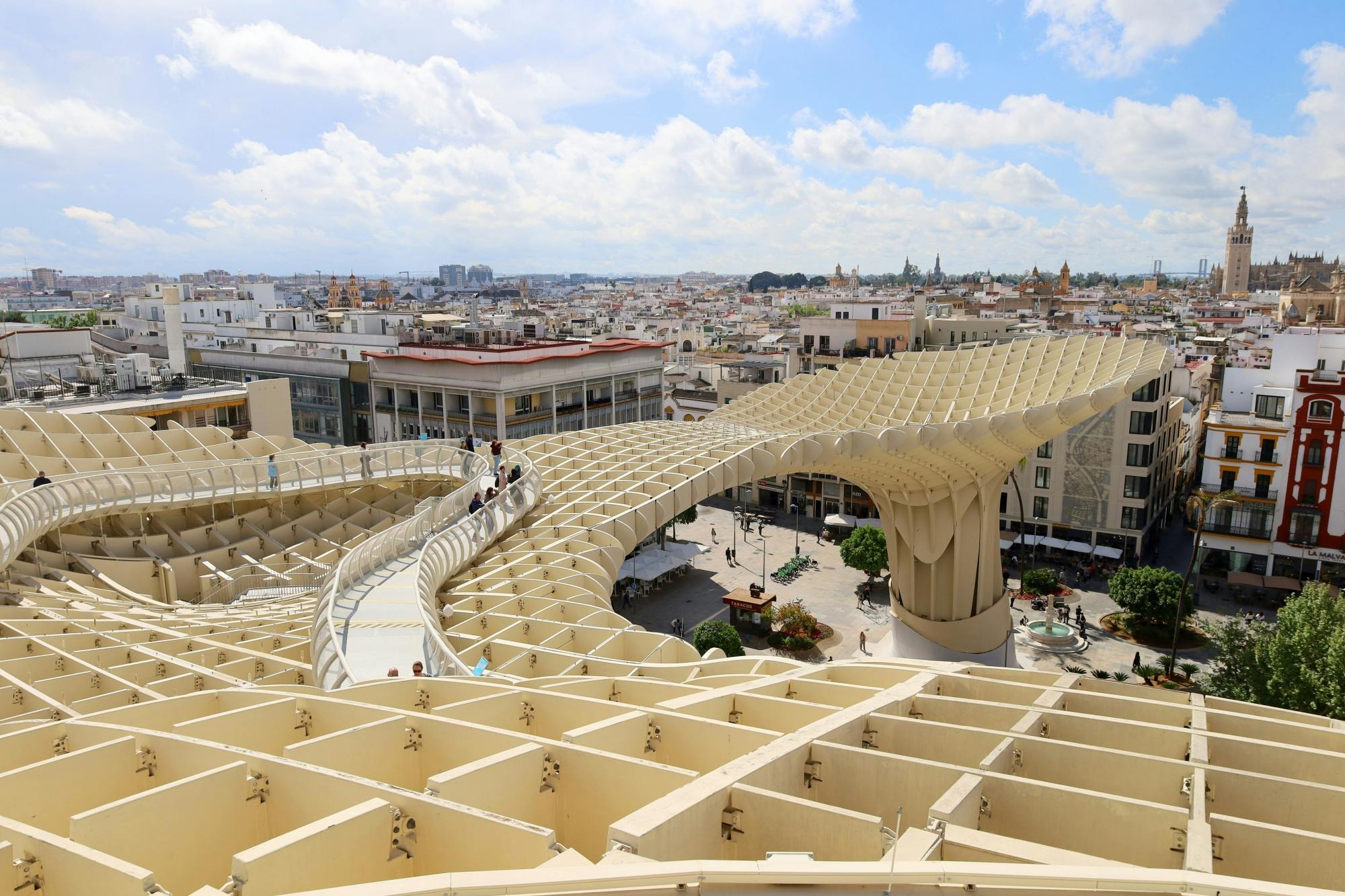 Seville highlights tour with Las Setas and Las Duenas Palace