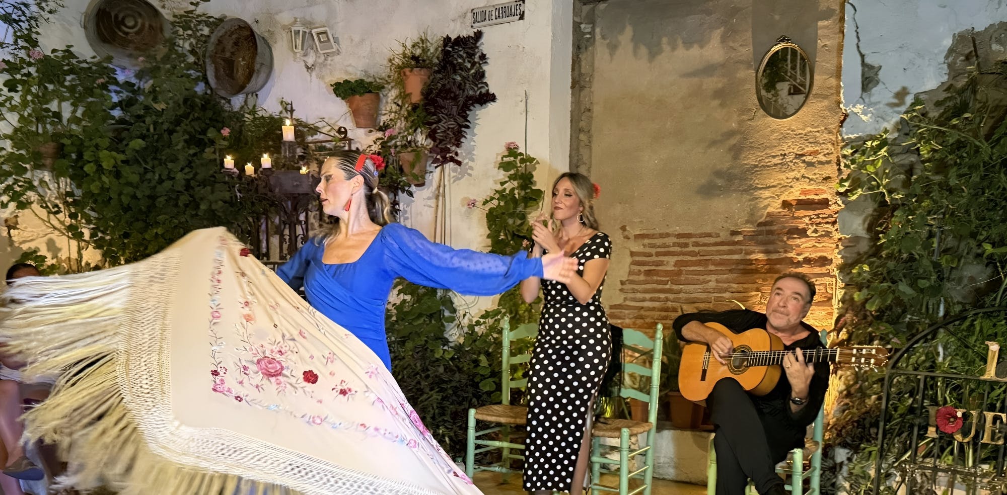 Live flamenco show at Tablao Flamenco La Puerta Ancha
