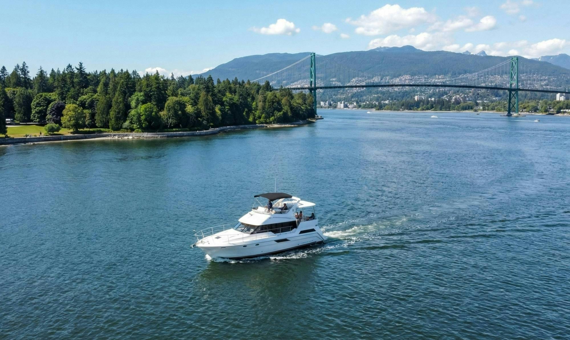 Adults‑only yacht cruise along Vancouver's coastline with drinks