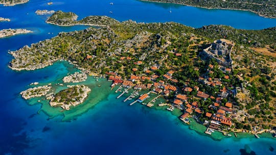 Excursión en barco por la ciudad hundida de Kekova con la iglesia de San Nicolás y excursión por Limyra
