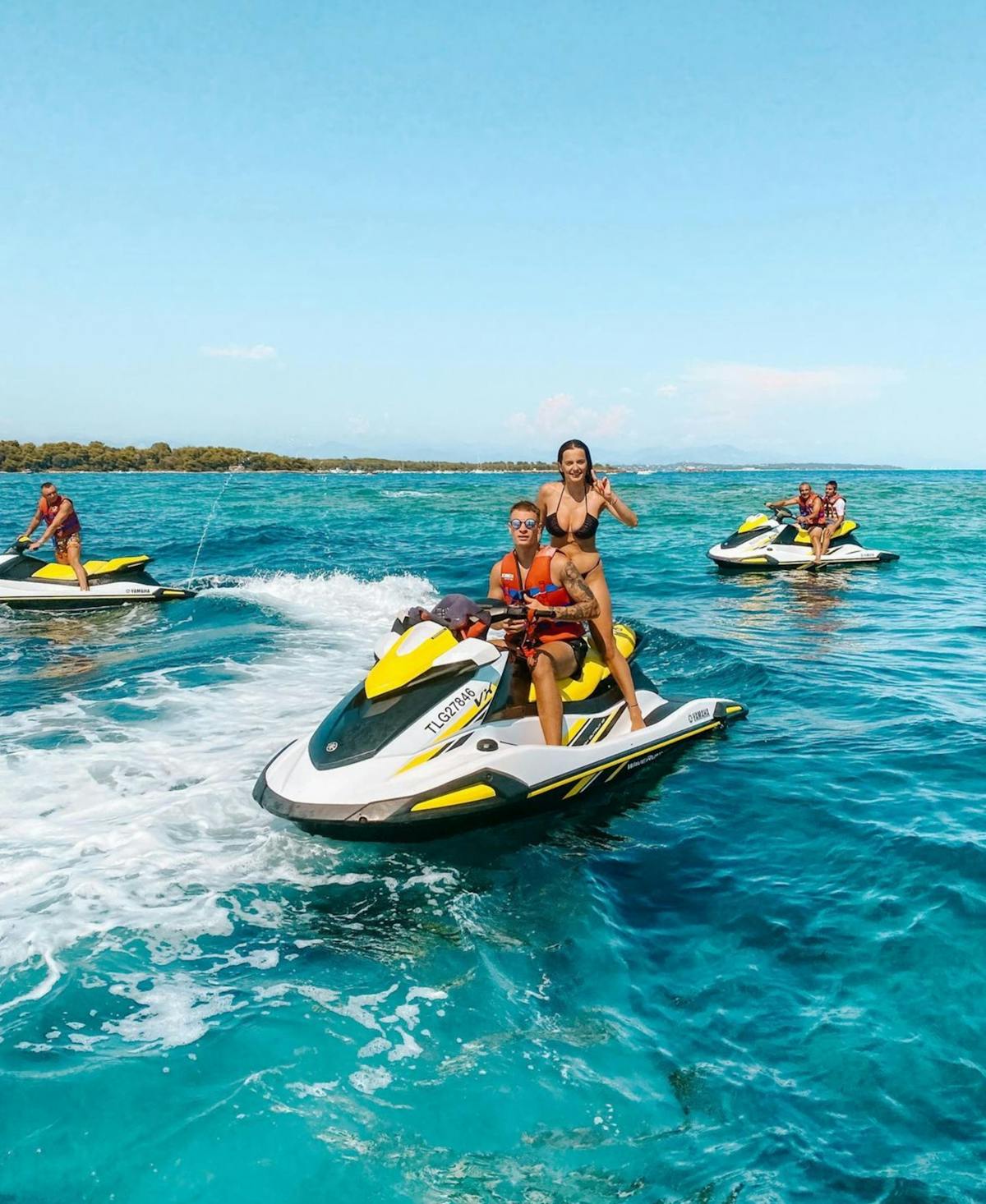 Begeleide jetski-tour van 3 uur inclusief ontbijt
