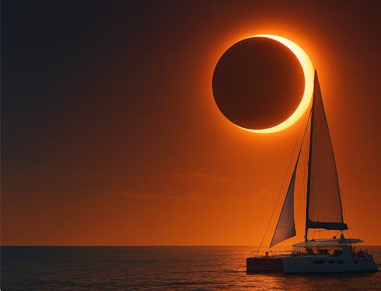Crucero al atardecer por el eclipse solar