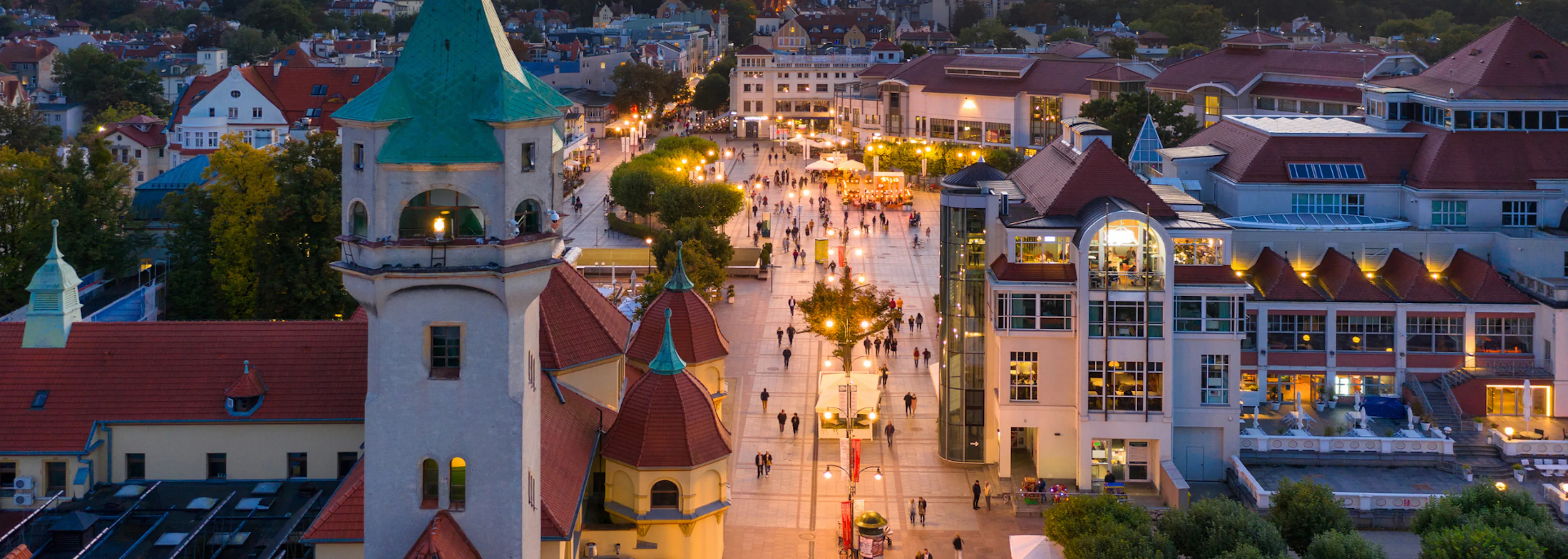 Map graphic for planning your trip to Sopot