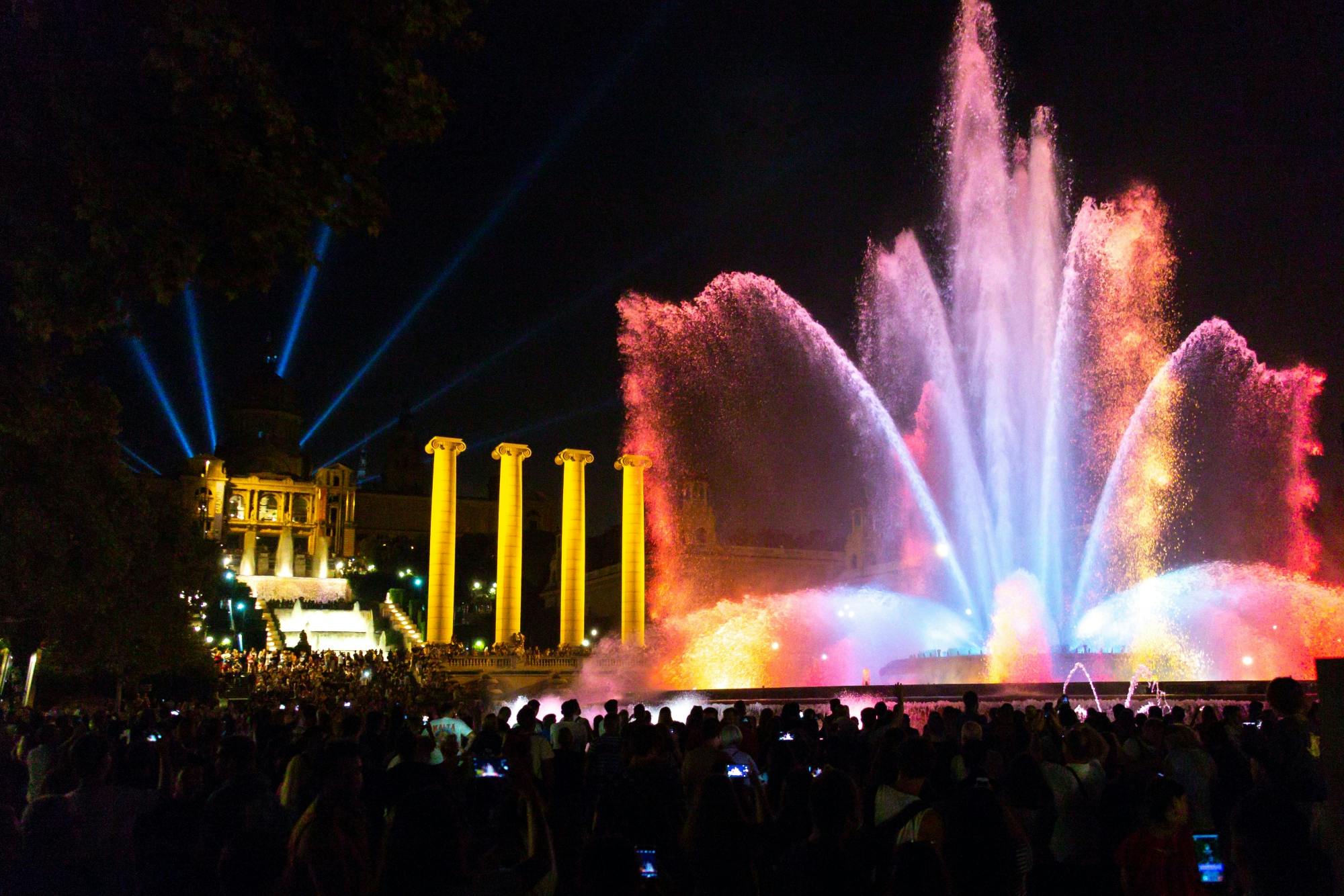 Barcelona free time and fountains