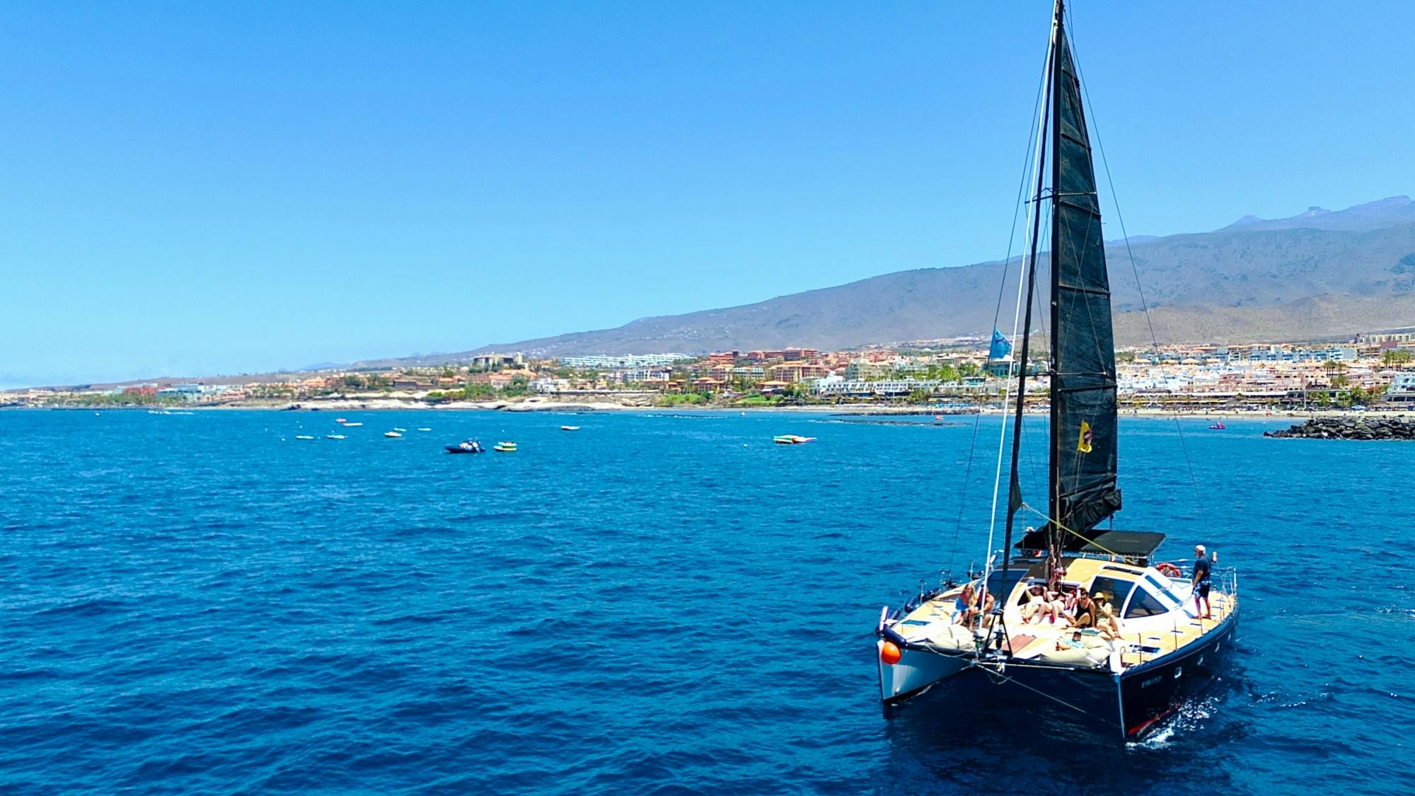 Tenerife adults-only catamaran cruise with drinks and snacks included