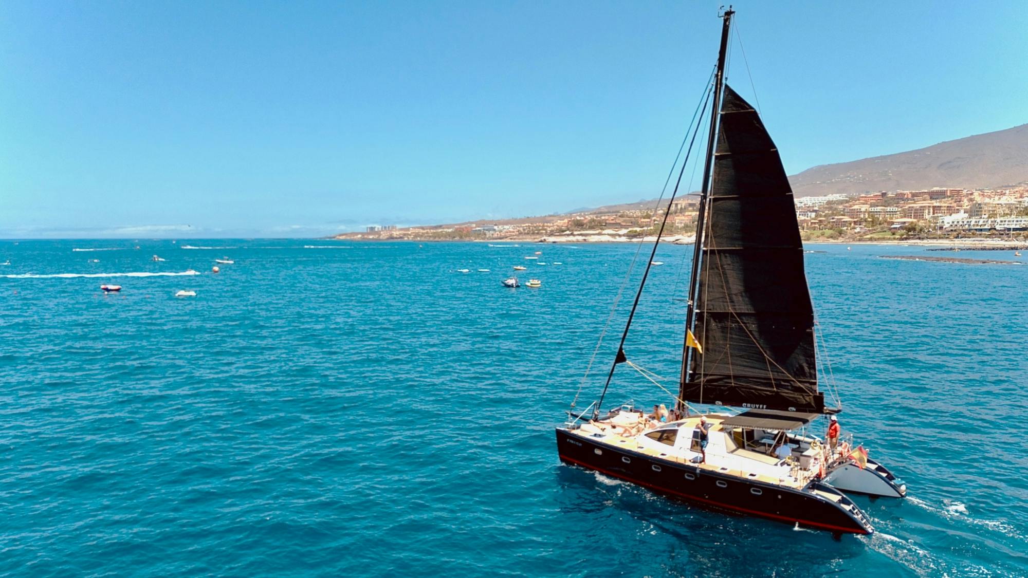 Tenerife adults-only catamaran cruise with drinks and snacks included