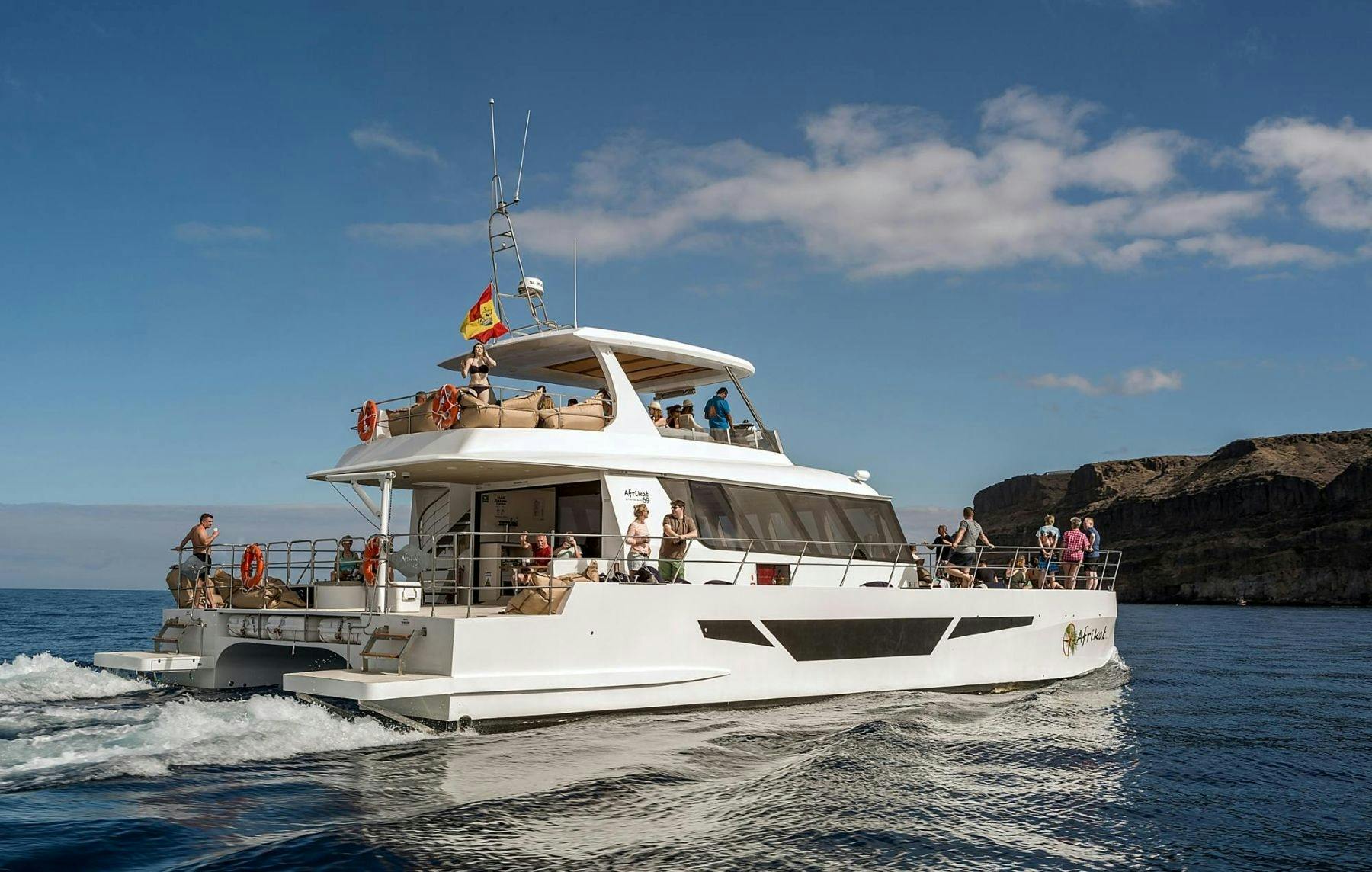 Catamaran afternoon cruise along Gran Canaria's coastline