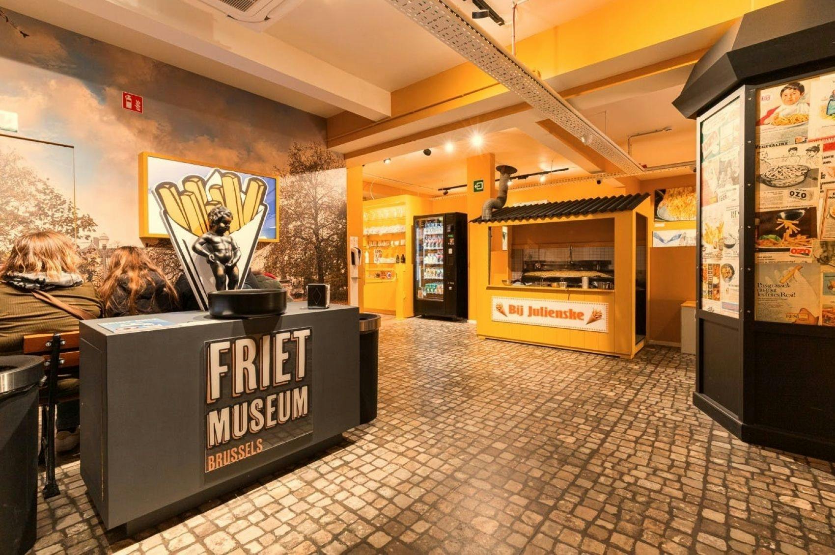 Entrada al Frietmuseum de Bruselas con audioguía