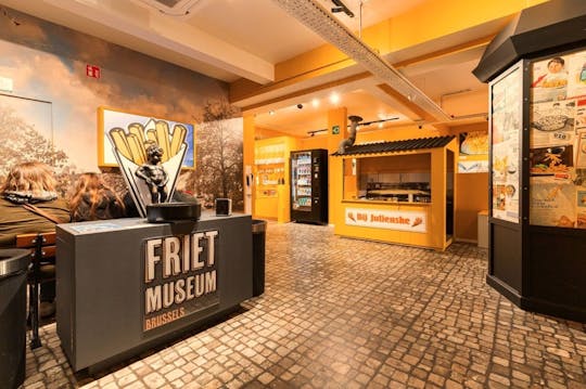Entrada al Frietmuseum de Bruselas con audioguía