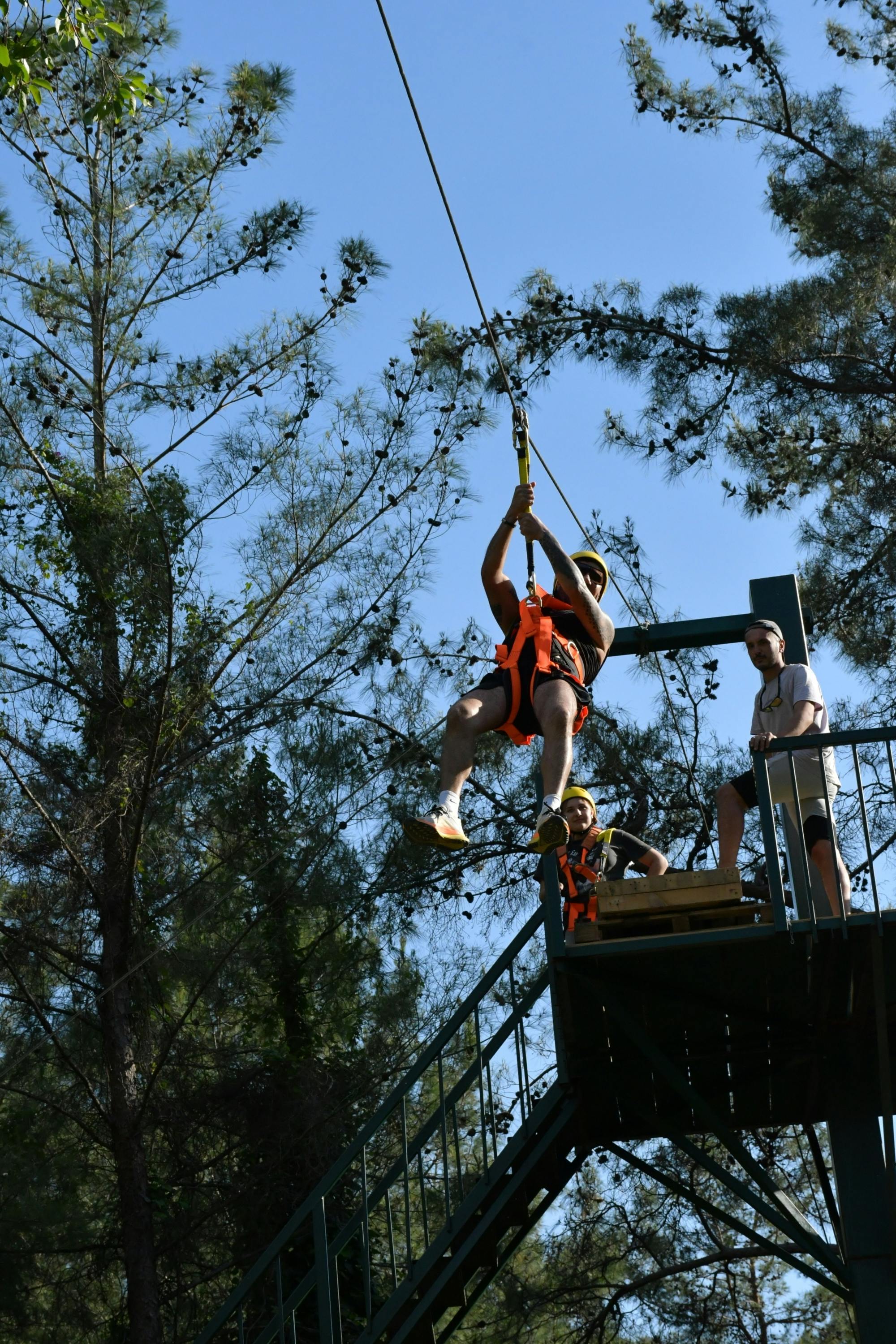 Monster buggy, jet boat and zip-line experience with boat cruise and lunch