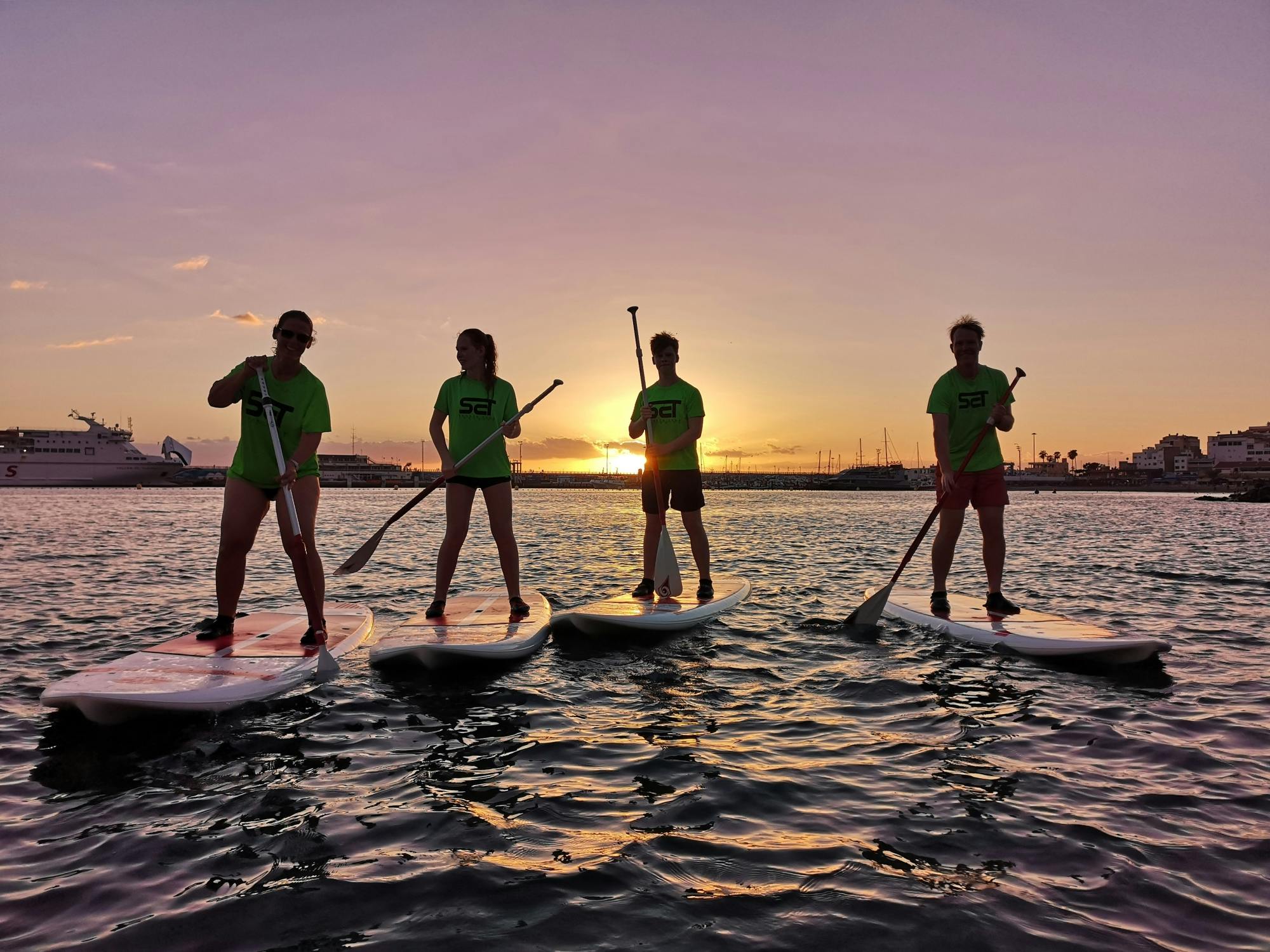 Stand-up paddle private lesson two-hours for two people