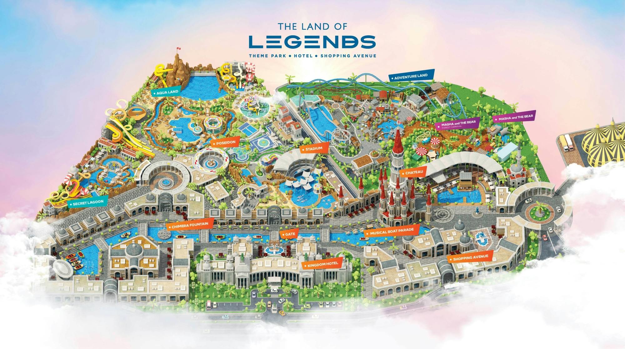 The Land of Legends theme park with transfer