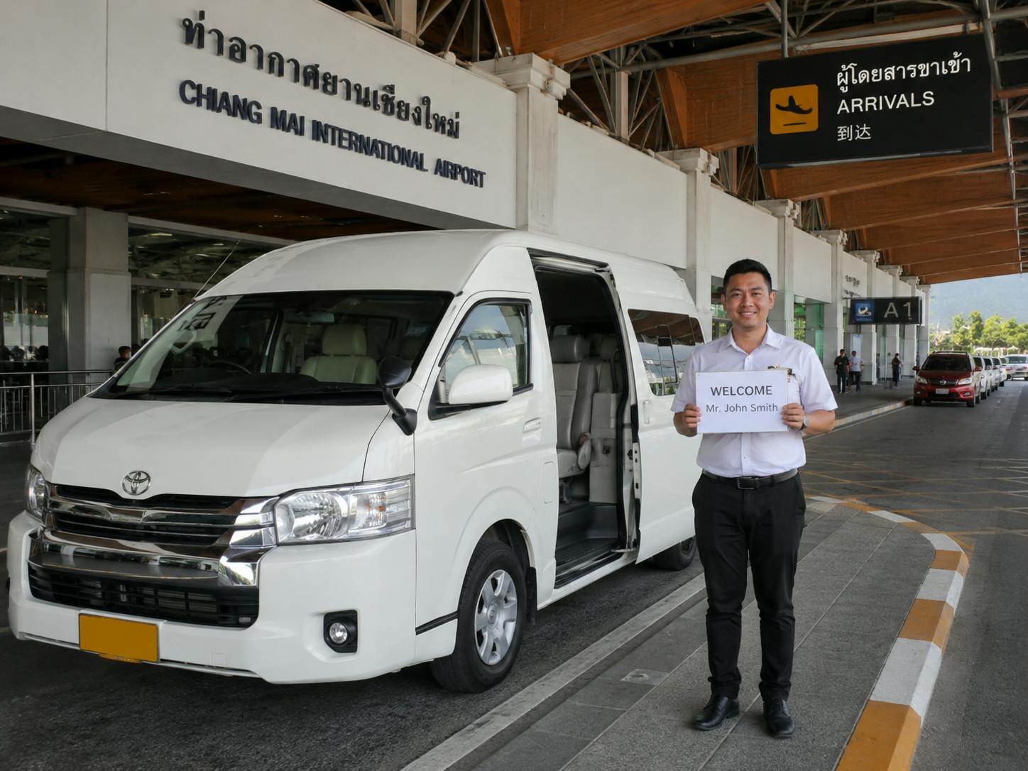 Privater Flughafentransfer in Chiang Mai mit dem Minibus