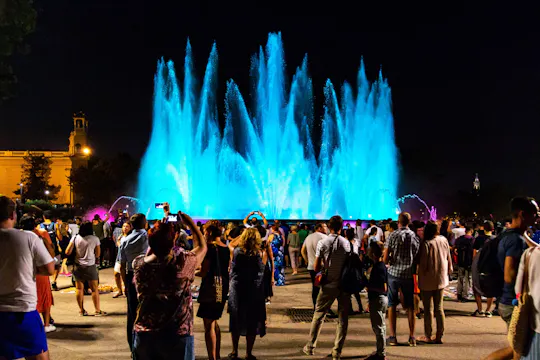 Barcelona  Fountain show and free time