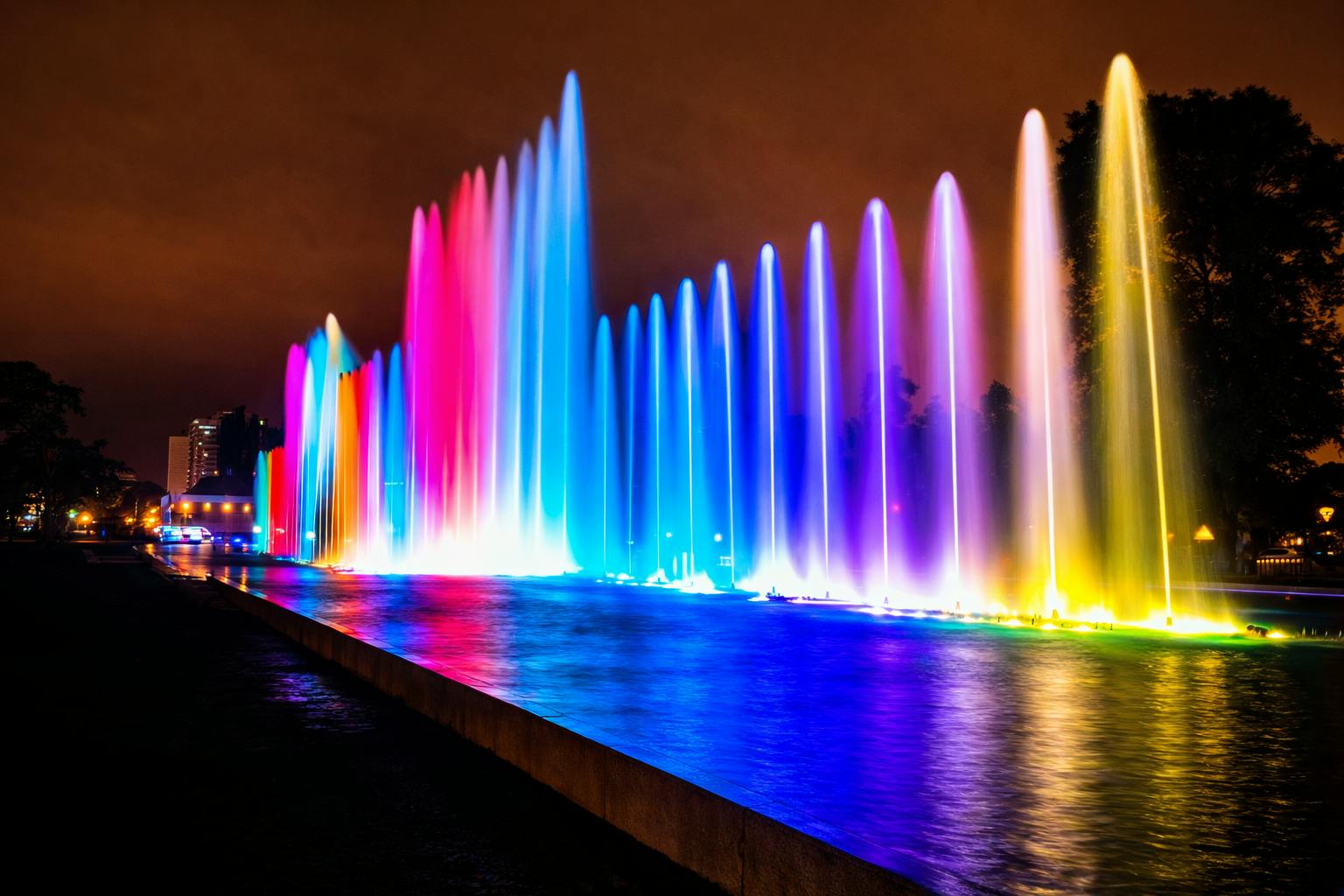 Tickets für den „Magic Water Circuit“ und die Springbrunnen-Show sowie eine Stadtführung in Lima
