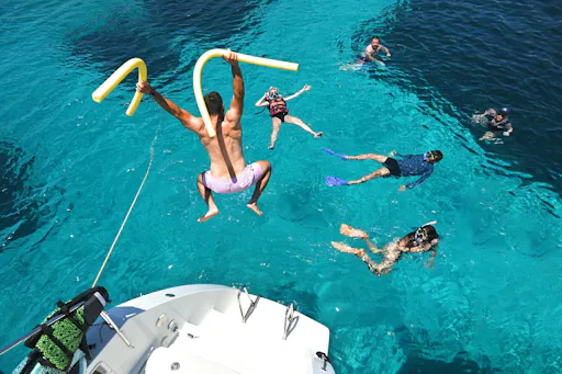 Afternoon catamaran cruise to Chrissi Island with dinner