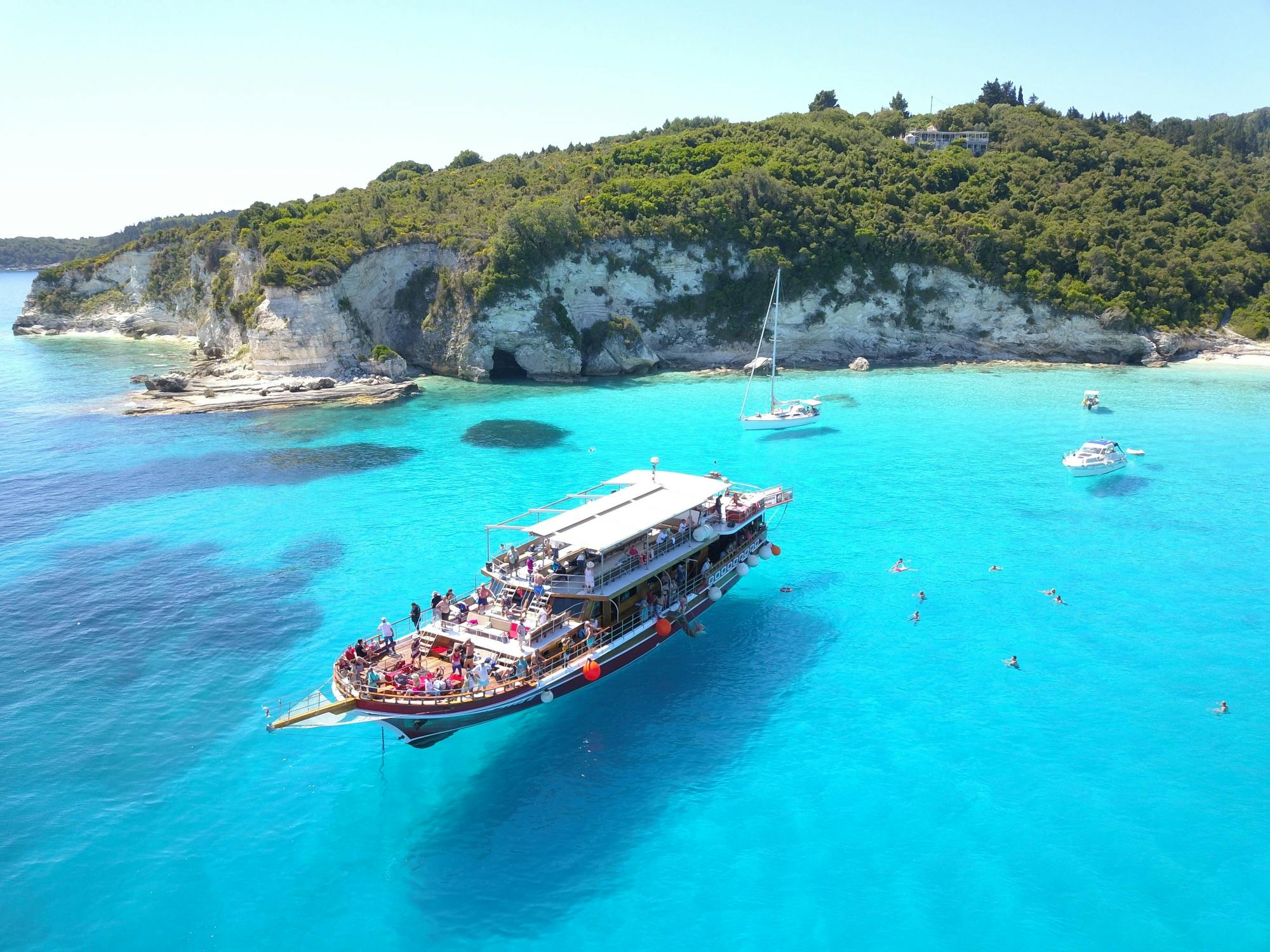 Paxos and Antipaxos Captain Hook Boat Cruise