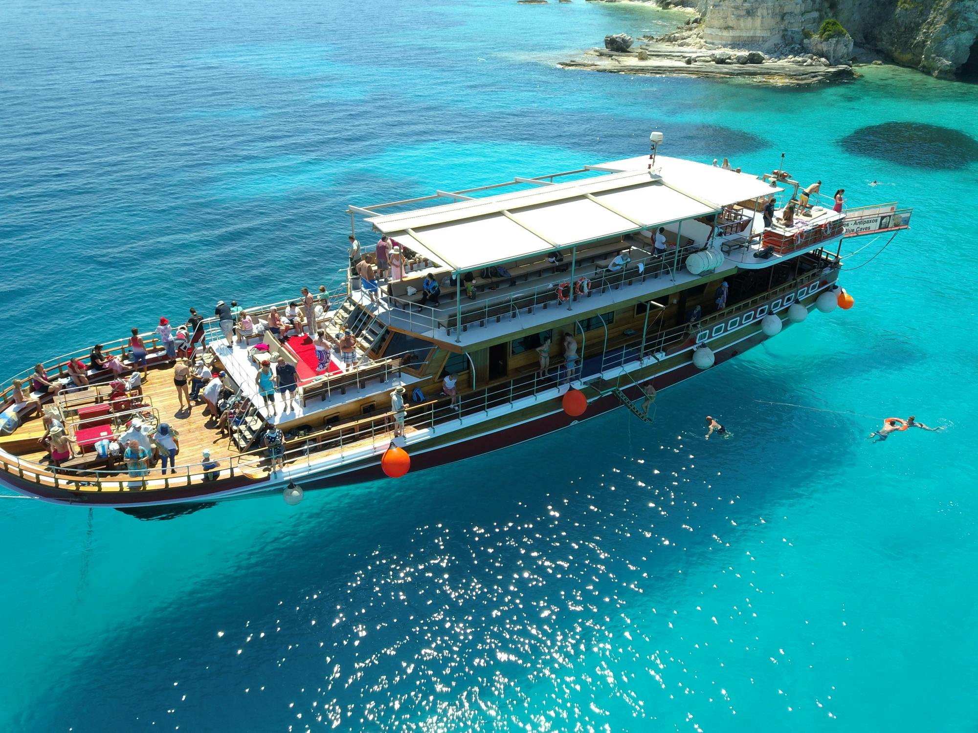 Paxos and Antipaxos Captain Hook Boat Cruise