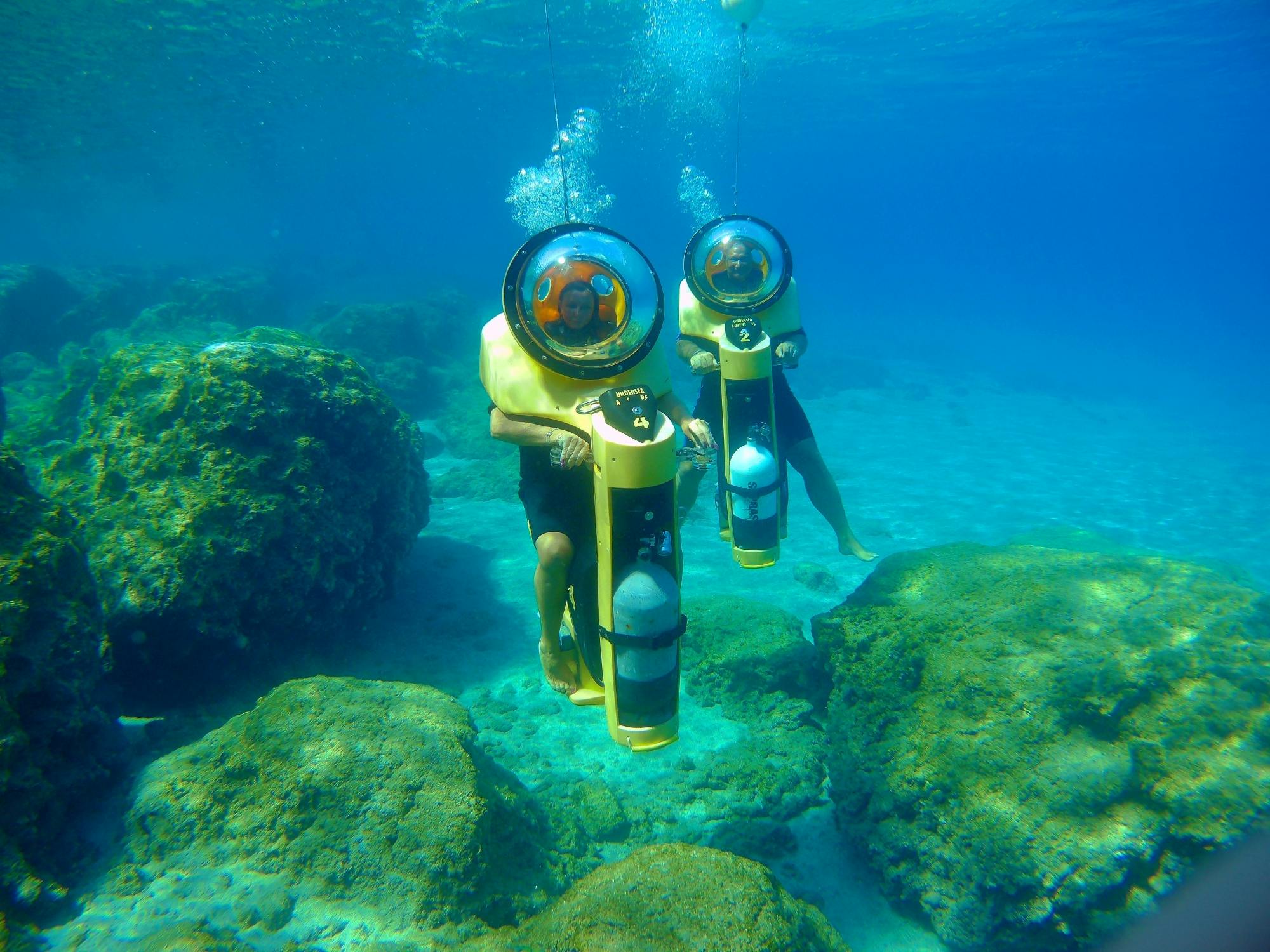 Cyprus underwater walking or scooter small-group tour