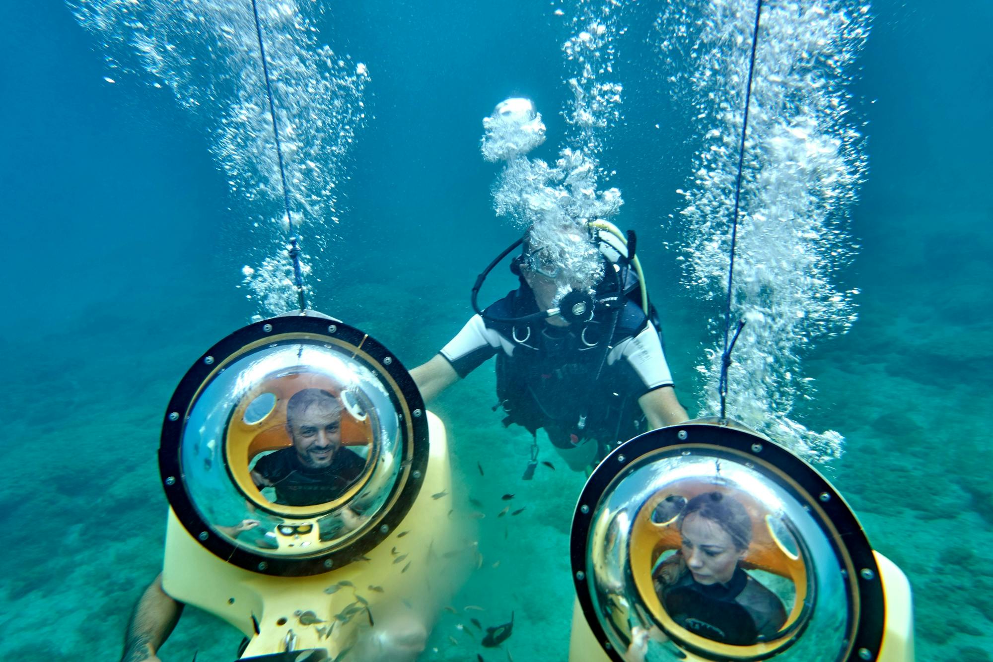 Cyprus underwater walking or scooter small-group tour