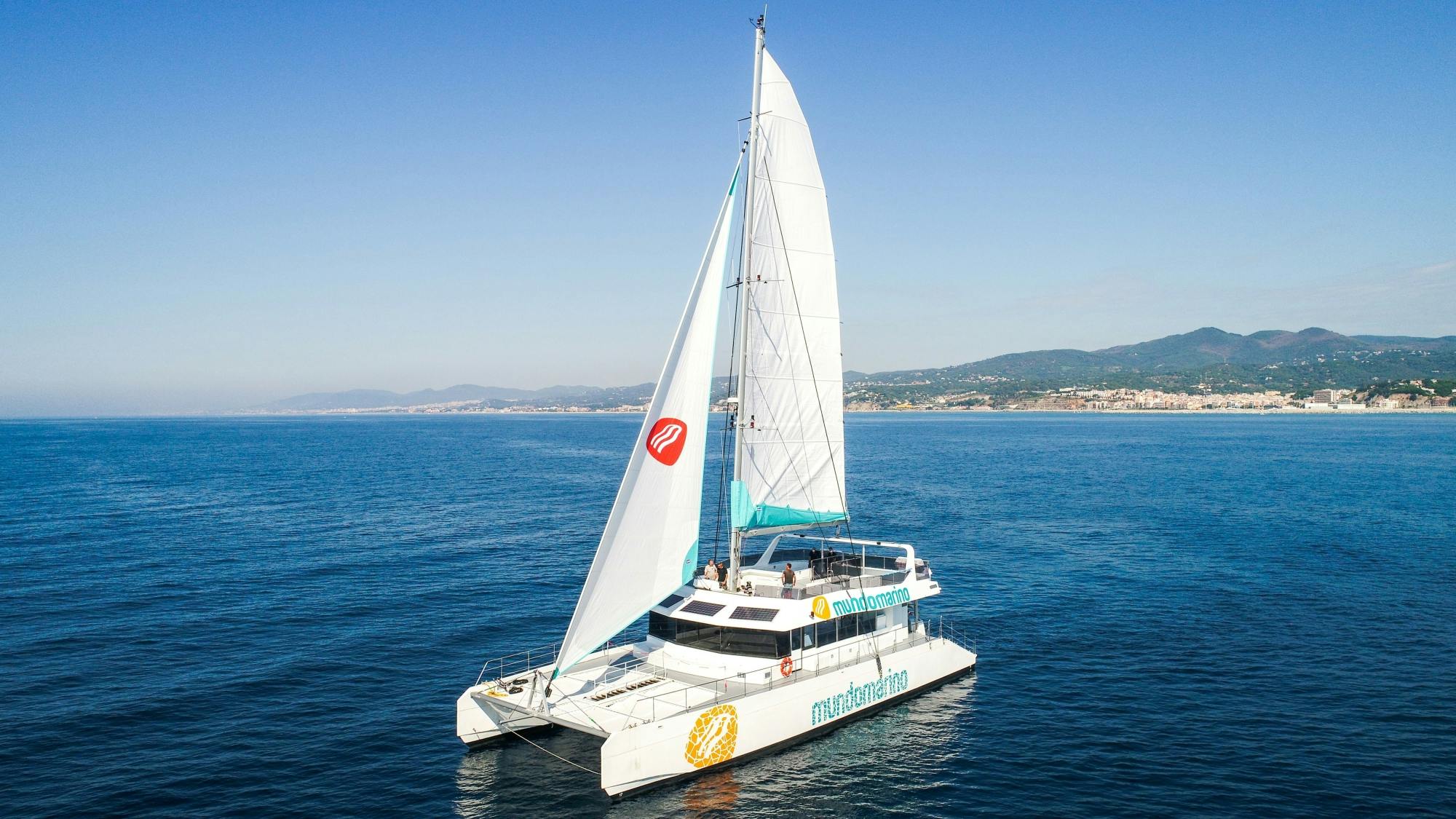 Malaga solar eclipse catamaran cruise