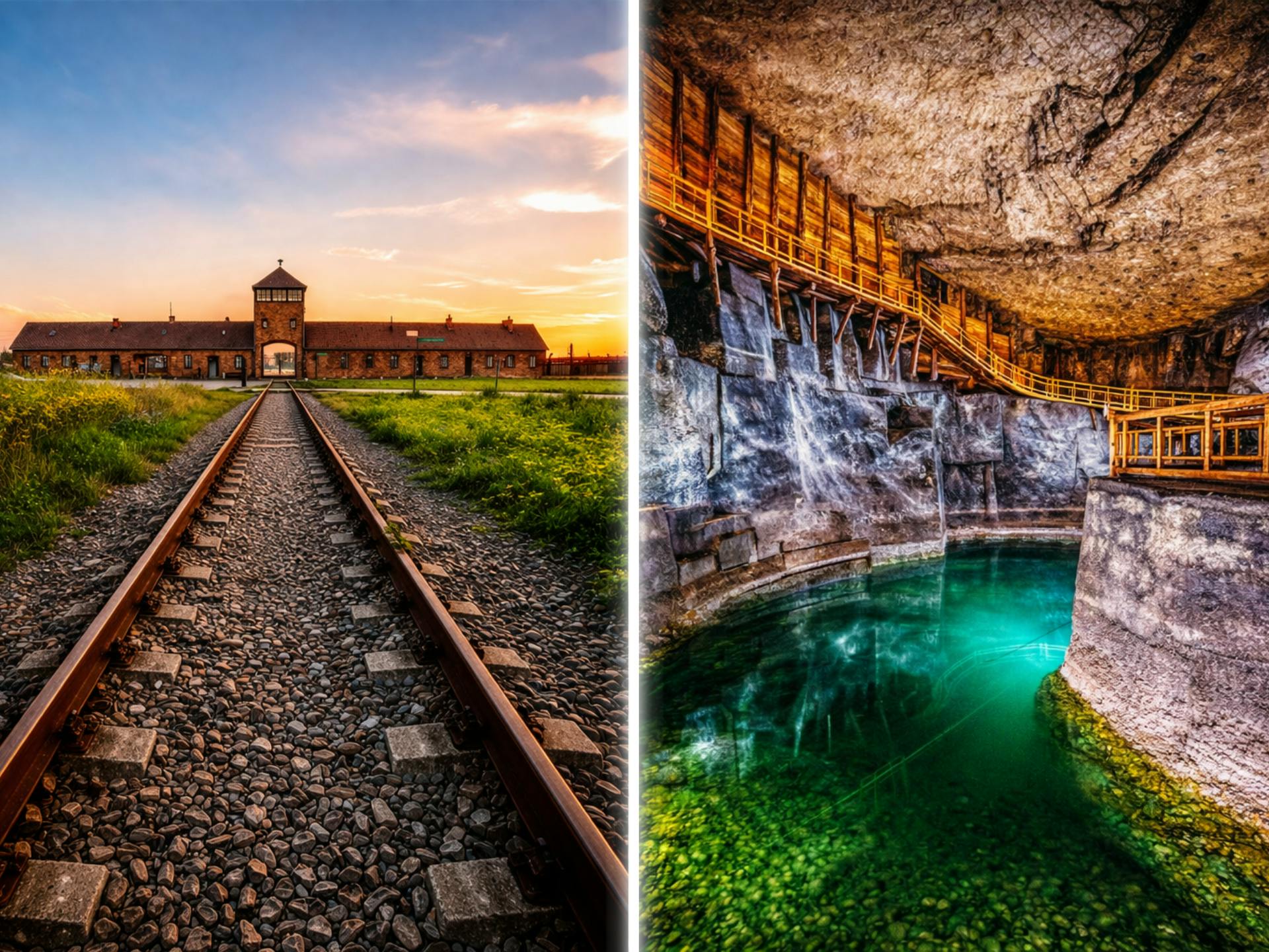 Auschwitz-Birkenau Museum and Wieliczka Salt Mine full day tour from Krakow