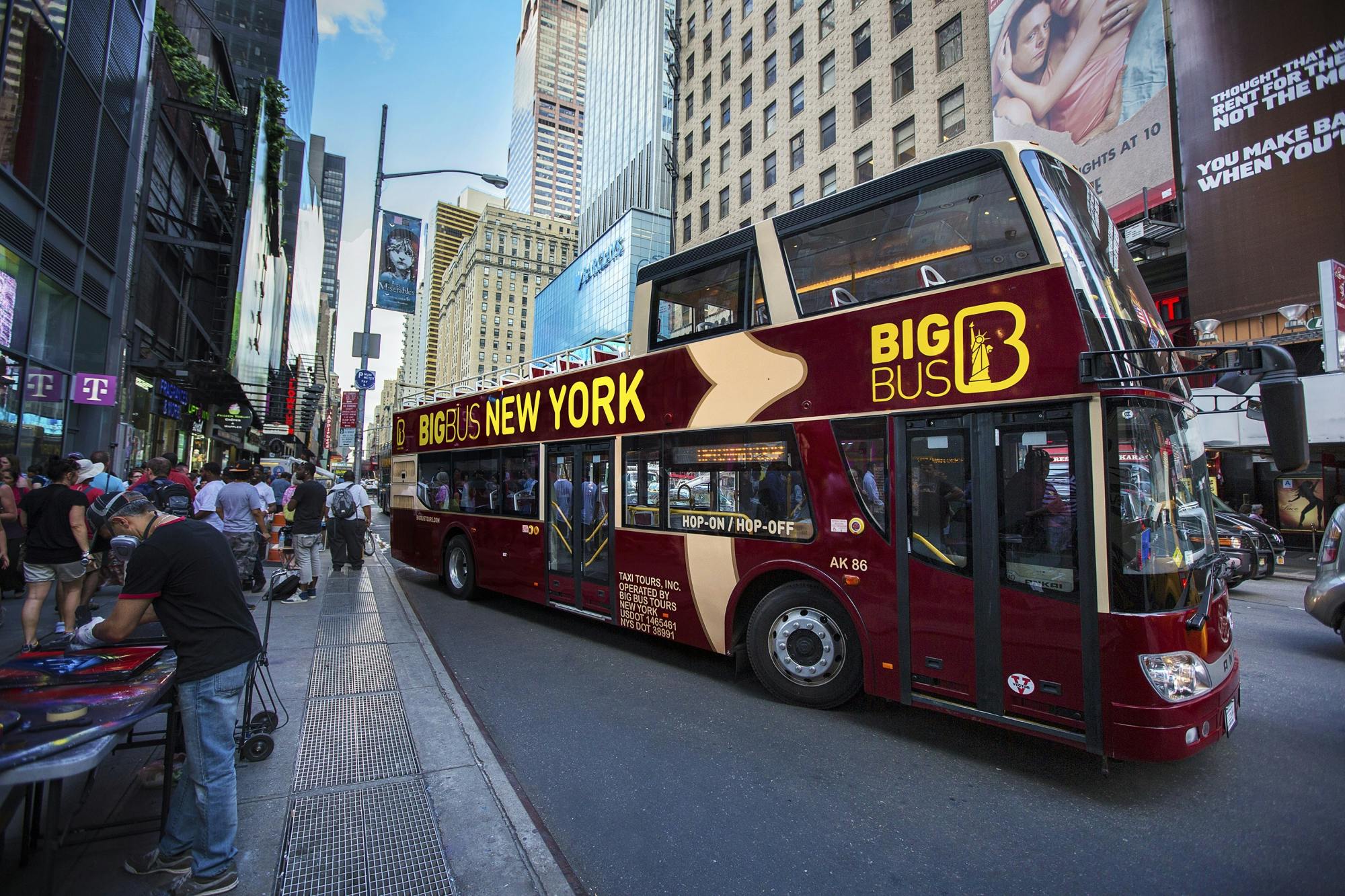 Grote bustour door New York