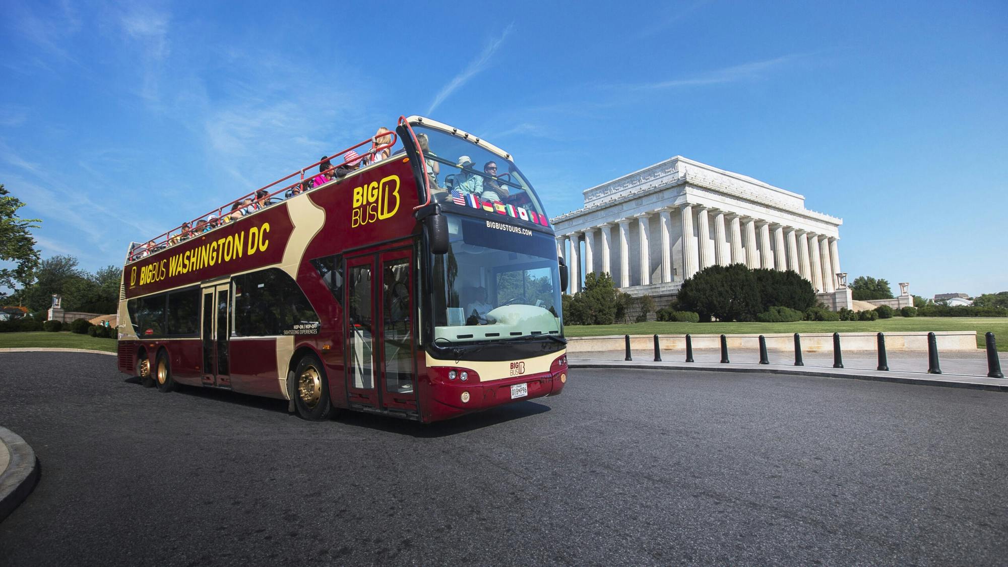 Big Bus-tour door Washington DC