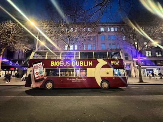 Panorama-Nachttour mit dem Big Bus durch Dublin