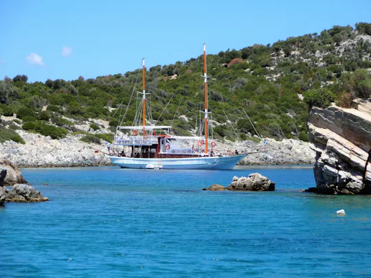 Båttur i solnedgangen på Samos