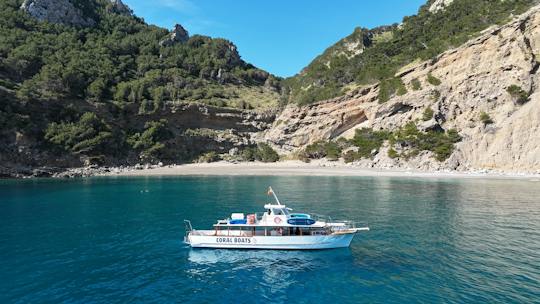 Excursion en bateau le matin dans la baie d'Alcudia avec tapas et plongée libre