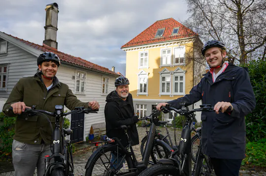 Guided e-bike ride through historic Bergen and waterfront