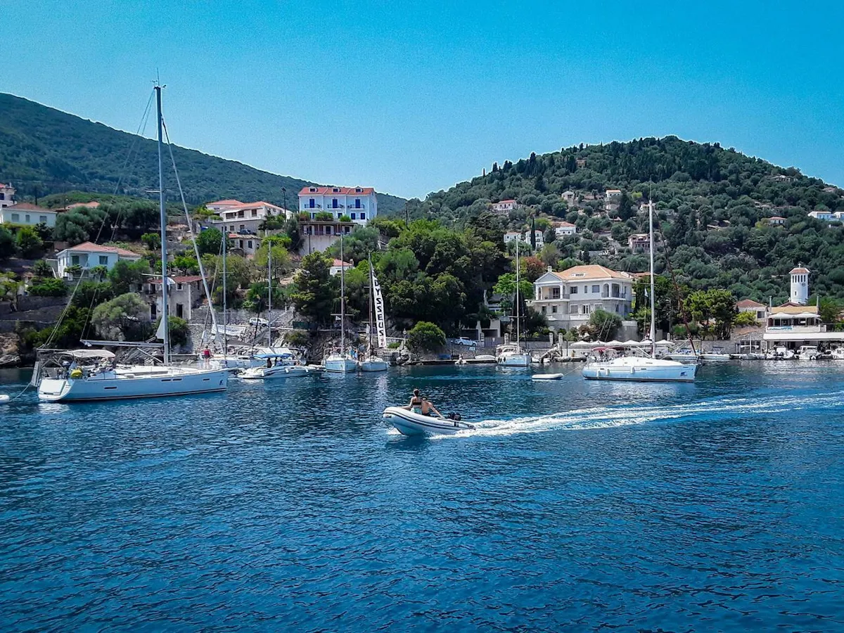 Full-day Ithaca cruise with swim stops