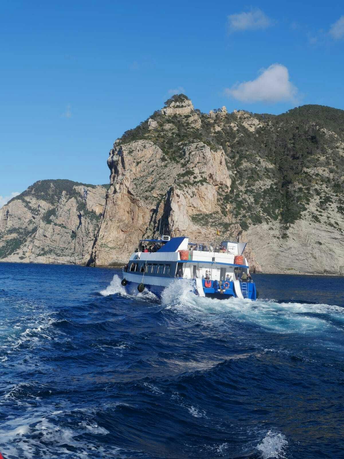 Glass-bottom boat cruise on Ibiza’s west coast