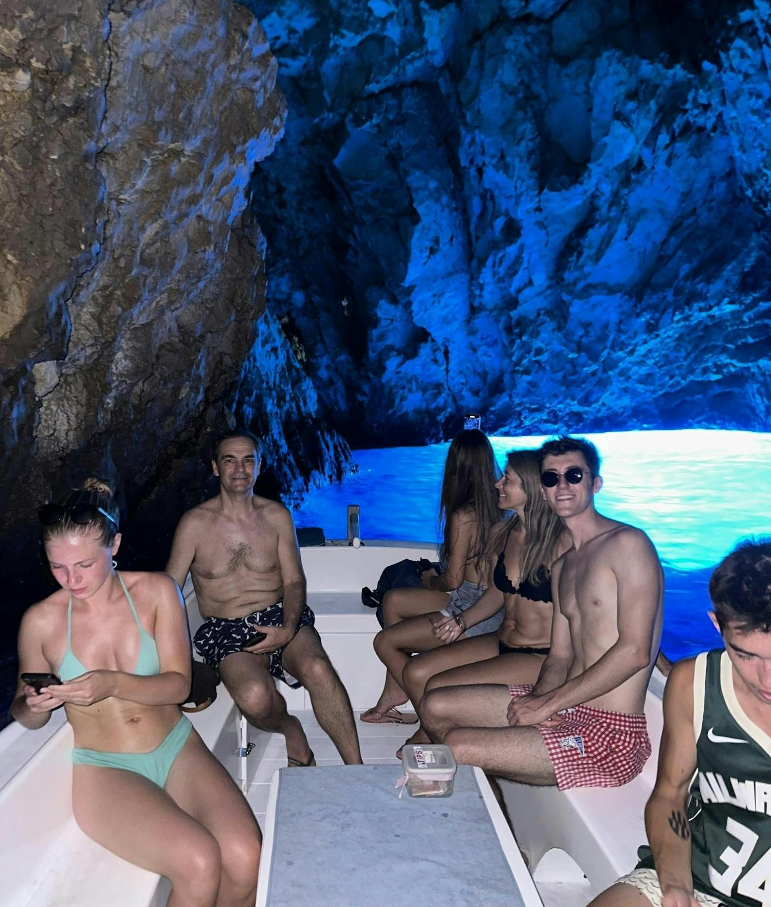 Split small-group tour to Blue Cave and Coastline Caves