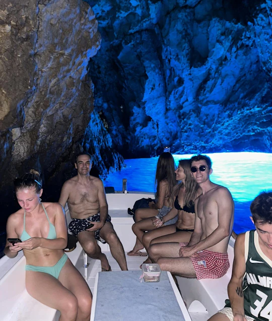 Split small-group tour to Blue Cave and Coastline Caves