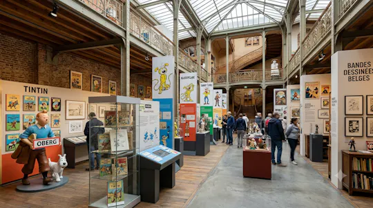Biglietto d'ingresso al Comic Art Museum di Bruxelles con audioguida della città ed eSIM